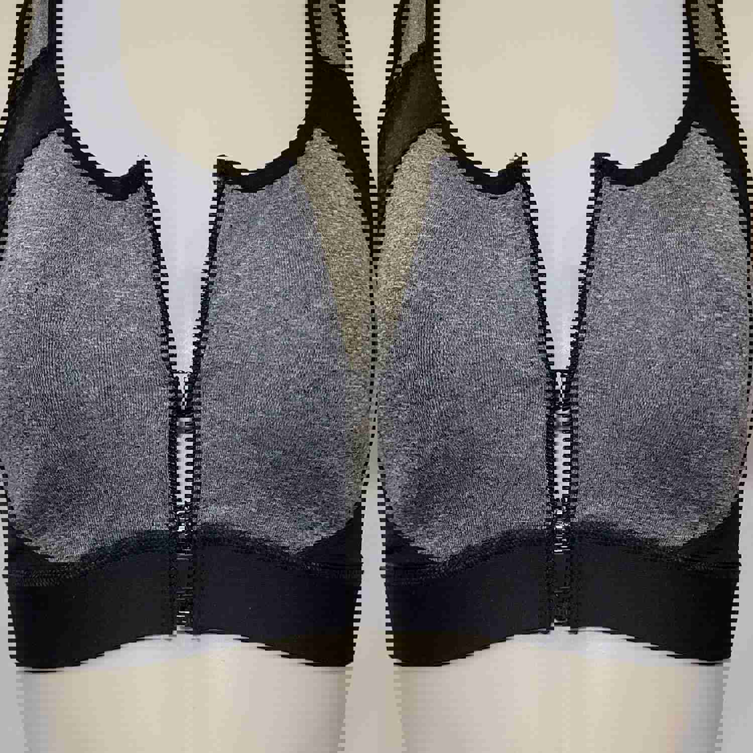 Champion N9643 Power Shape Max Zip Front Wire Free Sports Bra - High Support for Women