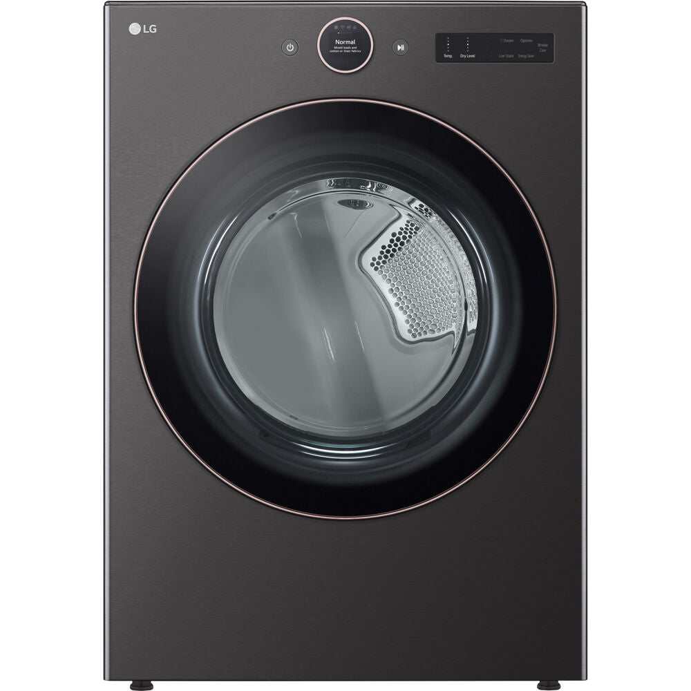 LG DLEX6500B 7.4 CF Ultra Large Capacity Electric Dryer with Sensor Dry and TurboSteam Technology