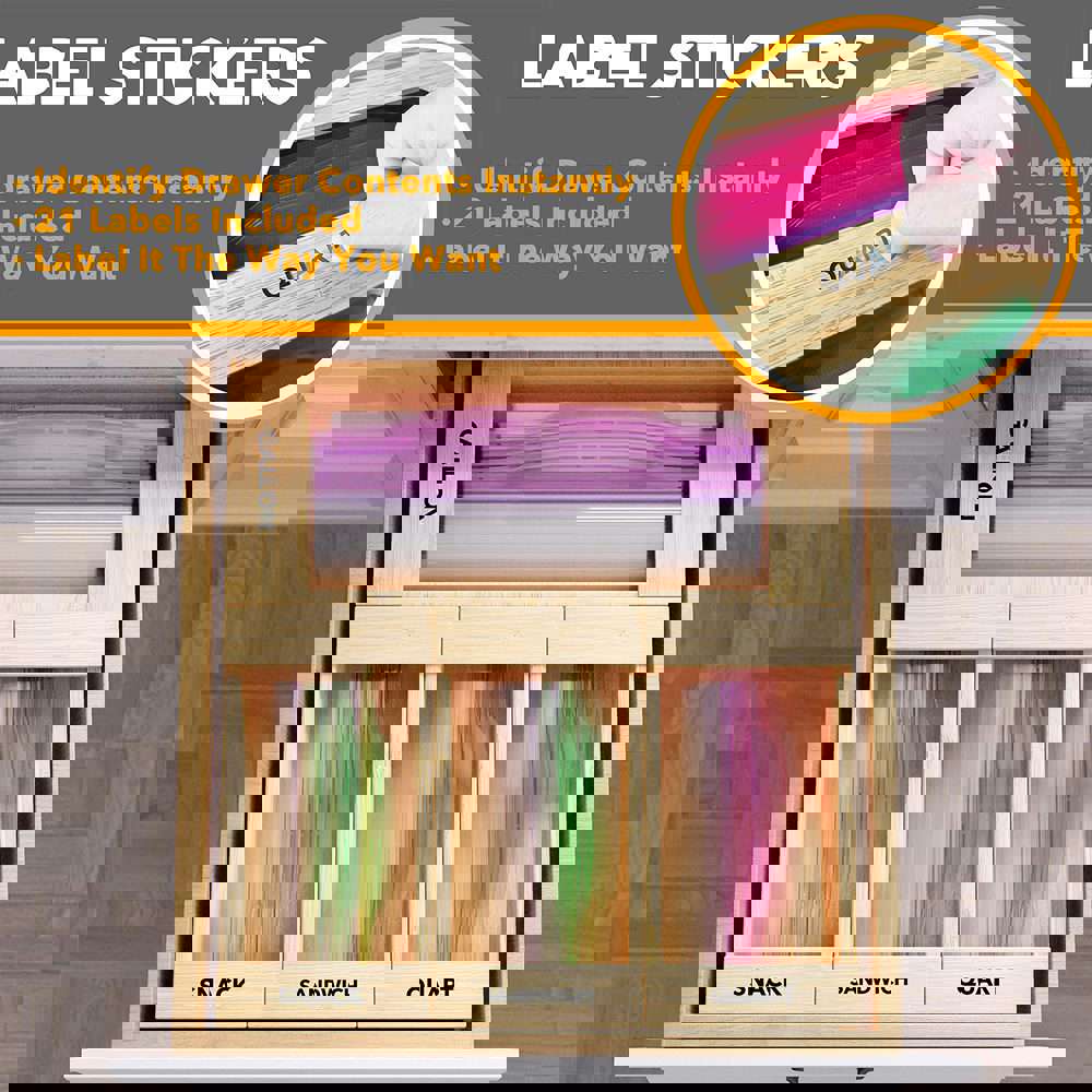 SpaceAid® Storage Bag Organizer Food Baggies Storage Solution for Kitchen 4 Boxes Set