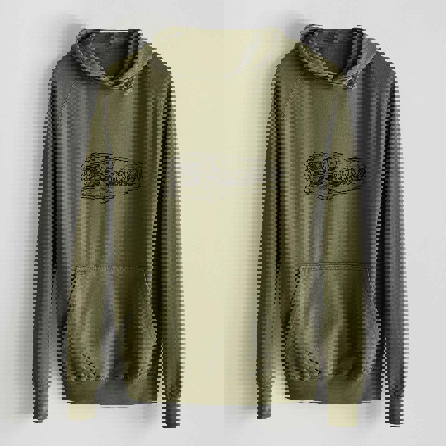 Mosasaur Skull - Mid-Weight Unisex Vintage 100% Cotton Hoodie