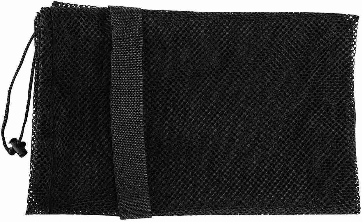 Super Z Outlet Sports Ball Bag Drawstring Mesh - Extra Large Professional Equipment with Shoulder Strap Black (30 x 40 Inches)