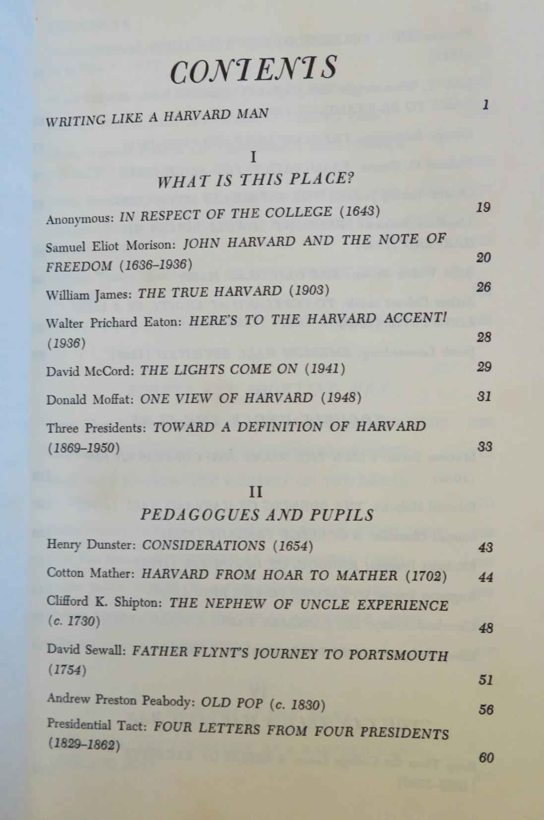 The Harvard Book 1967 by William Bentinck-Smith - Leather Bound Decorative Edition