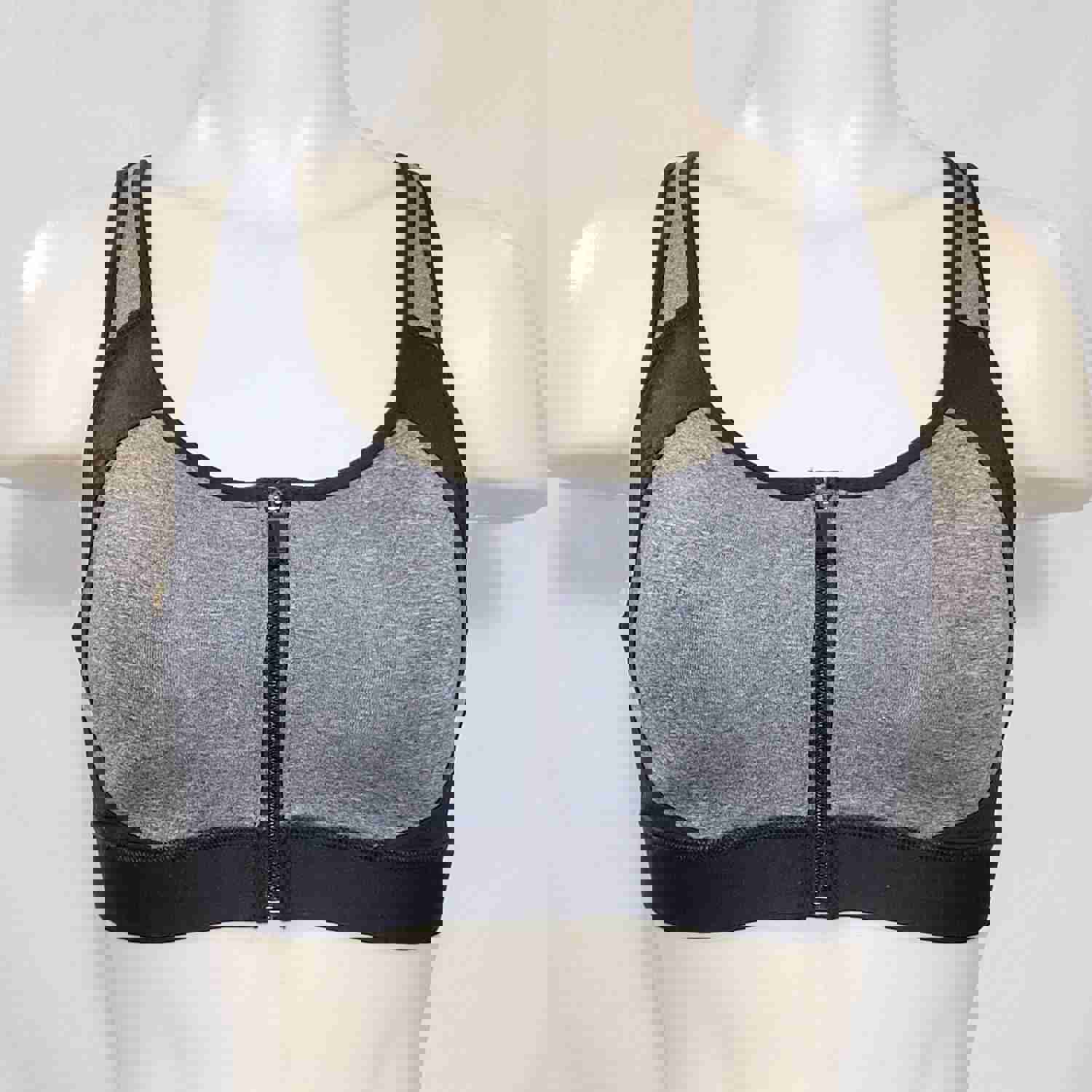 Champion N9643 Power Shape Max Zip Front Wire Free Sports Bra - High Support for Women