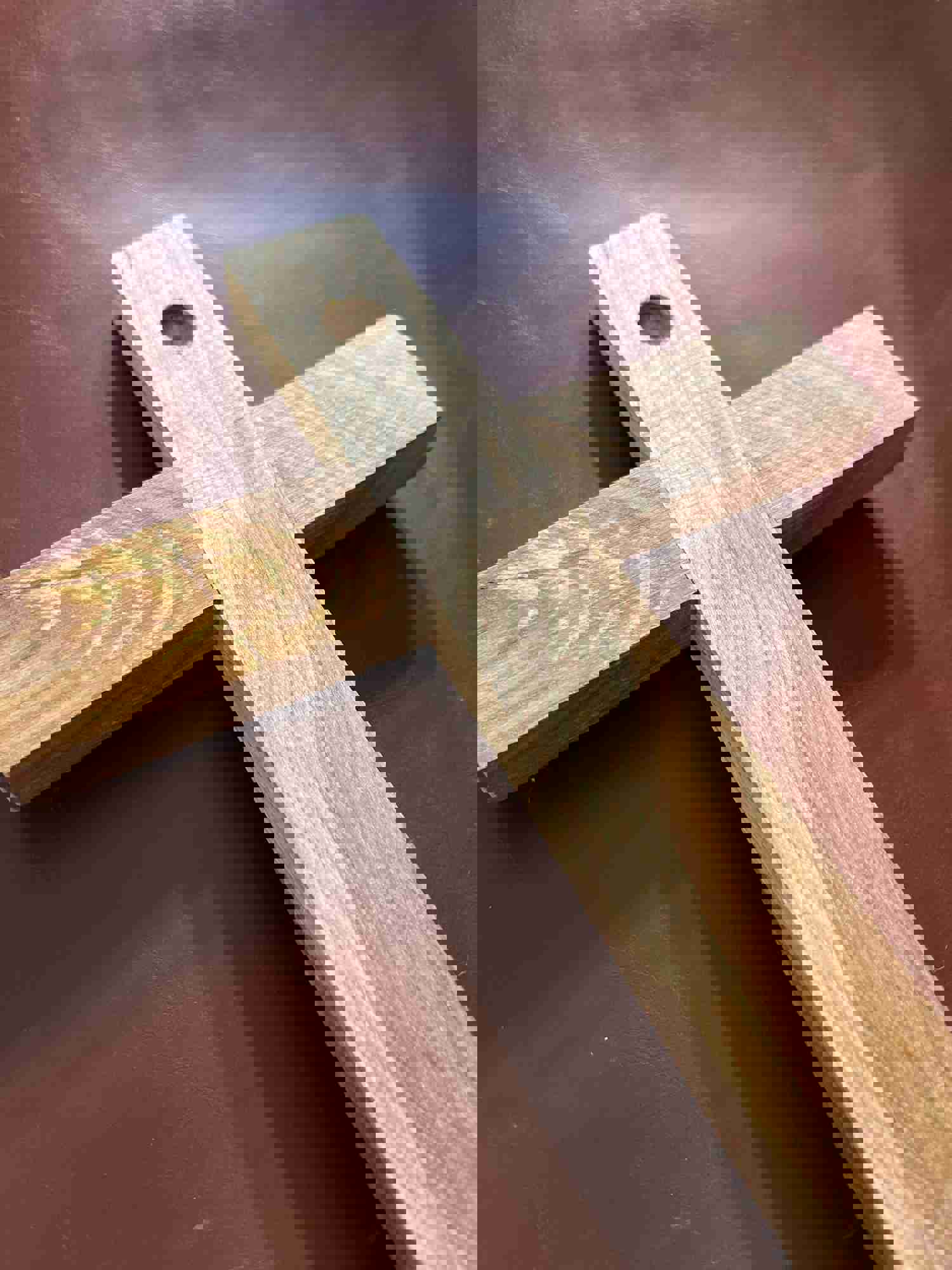 Handcrafted Wooden Cross Wall Decor - Unique Jesus Faith-Based Gift