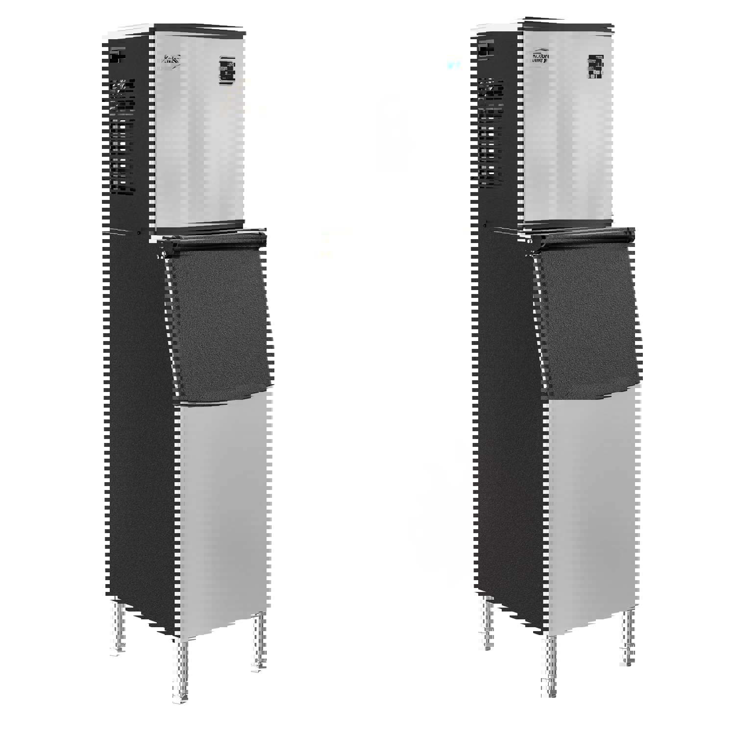 KoolMore CIM-400 25 in. Stainless-Steel Commercial Ice Maker with Full Cube Production, 420 Lbs/24h