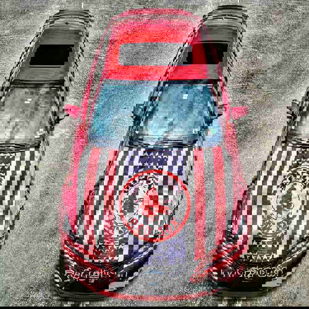 Boston Red Sox Itasha Car Vinyl Hood Wrap Decal Sticker