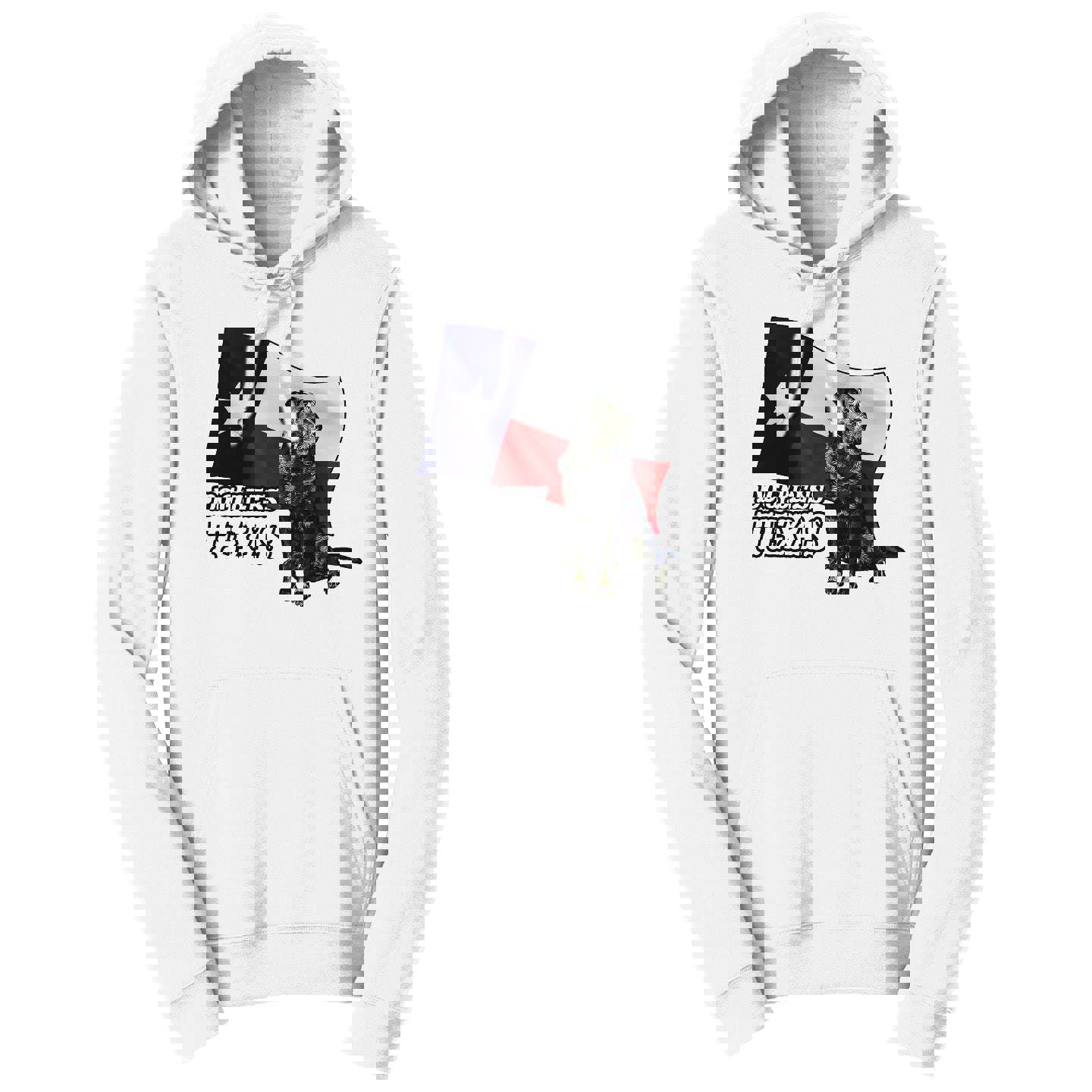 Dog Bless Texas Flag Lab - Adult Unisex Hoodie Sweatshirt