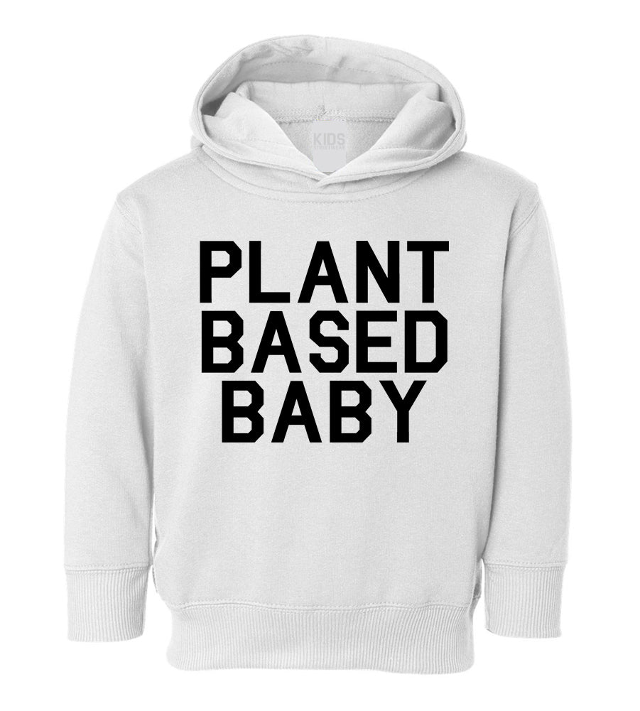 Plant Based Baby Toddler Boys Pullover Hoodie - Vegan Inspired Graphic Print