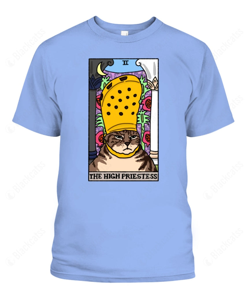 The High Priestess Crocs Cat Meme Tarot Graphic T-Shirt