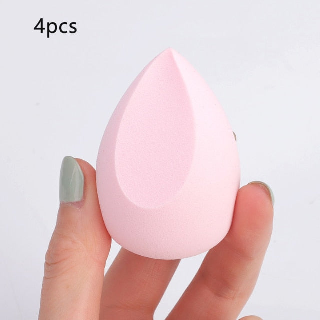 Kabliliutr 4pcs Makeup Blender Cosmetic Puff Sponge Set with Storage Box