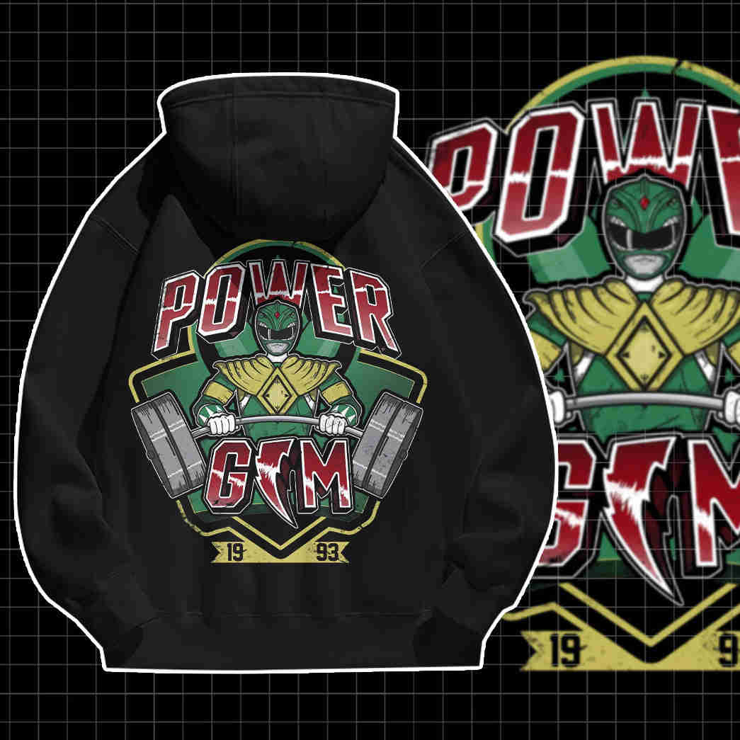 Green Ranger Power Gym Custom Graphic Apparel