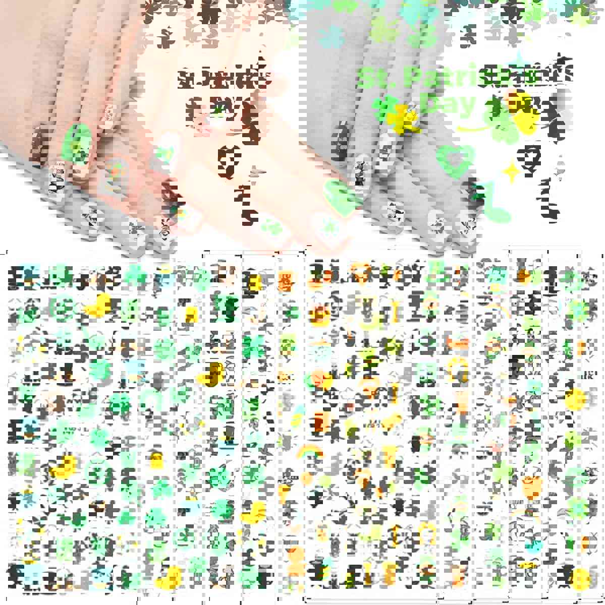 Easter Nail Art Stickers Decals - 3D Self-Adhesive Cartoon Bunny Egg Chicken Nail Decals for DIY Nail Decoration (6 Sheets)