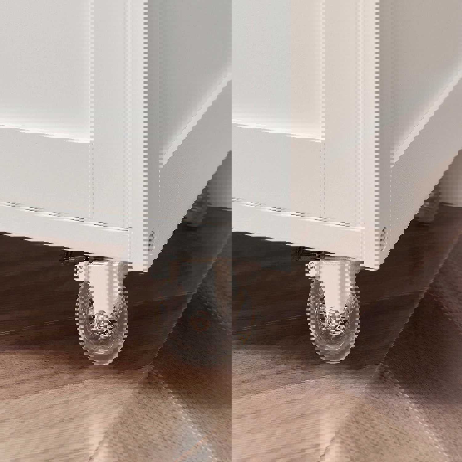 Kitchen Serving Trolley Cart with Doors and Drawers, FKW45-WN