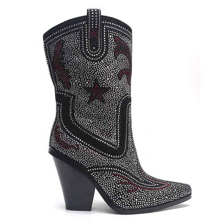 Rhinestone Star Cowgirl Boots