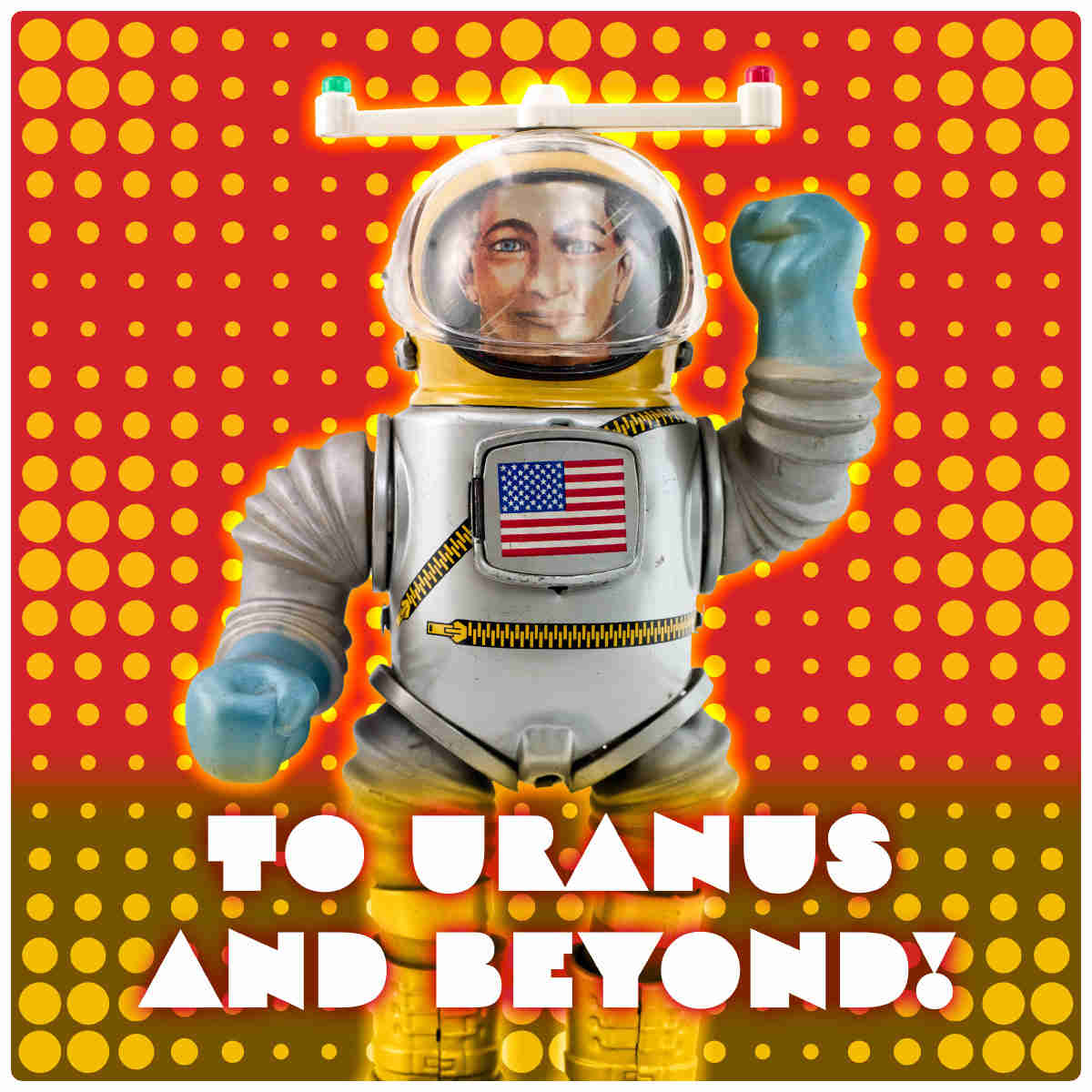 Uranus And Beyond Toy Astronaut Wall Decal