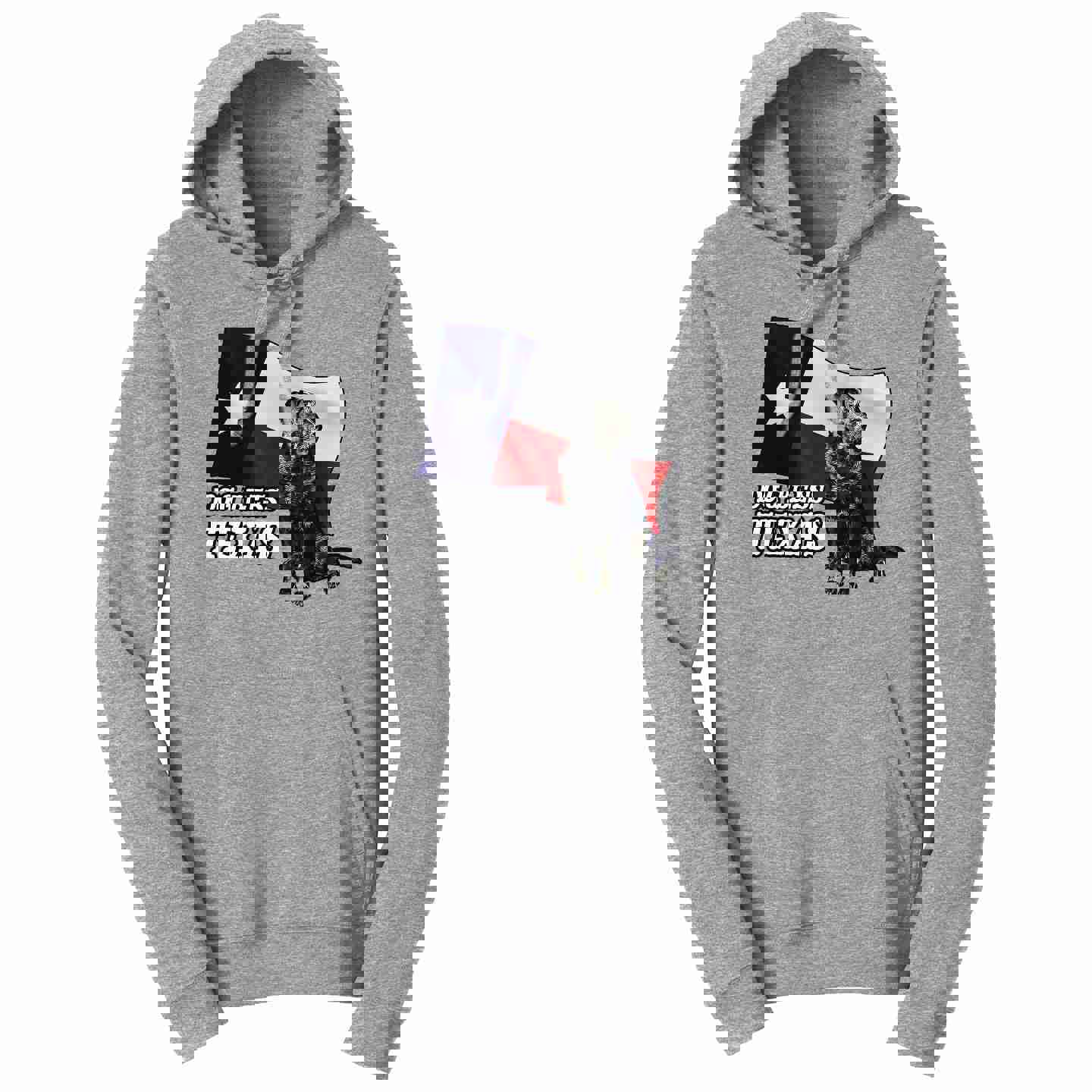 Dog Bless Texas Flag Lab - Adult Unisex Hoodie Sweatshirt