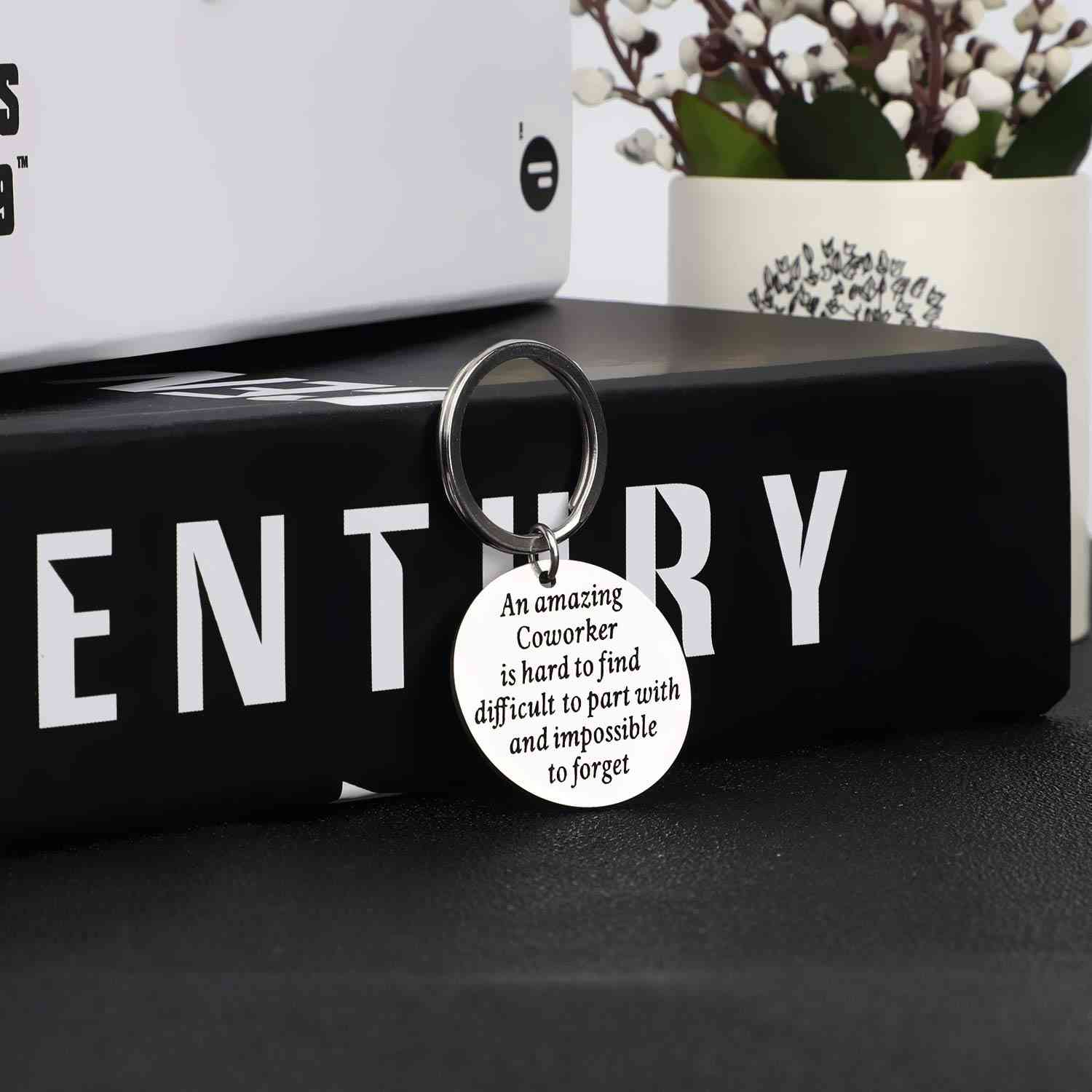 Coworker Leaving Retirement Gift Keychain for Women Men - Appreciation Farewell Jewelry