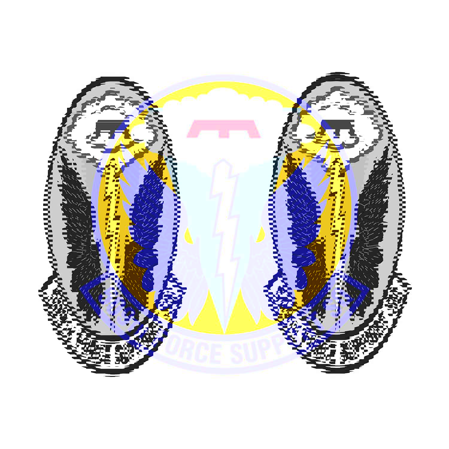 509th Force Support Squadron - Patch Vinyl Decal - Multiple Sizes Available