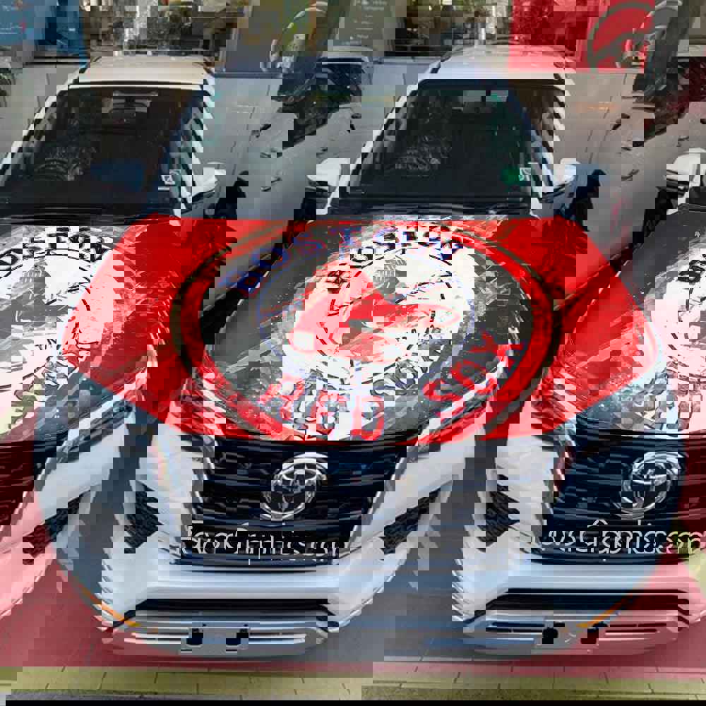 Boston Red Sox Itasha Car Vinyl Hood Wrap Decal Sticker