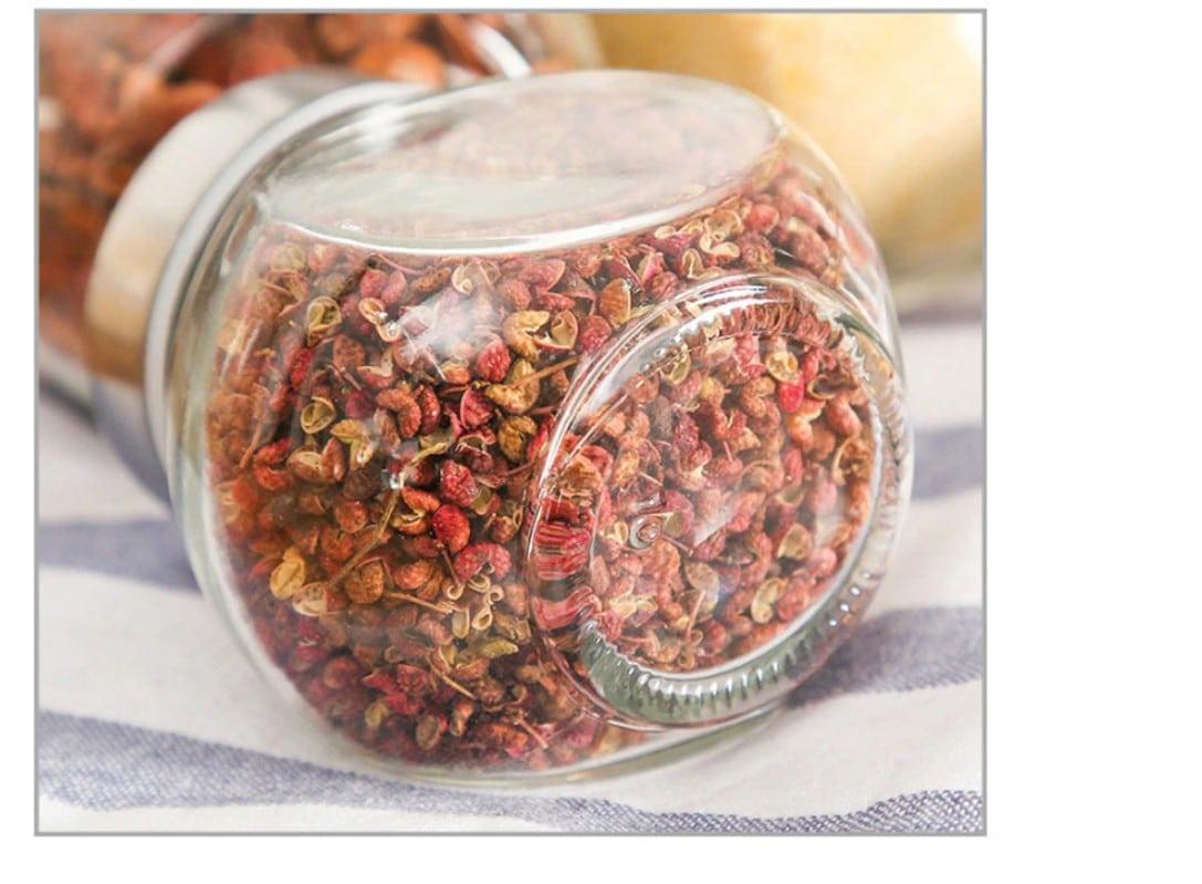 Glass Food Storage Jar with Stainless Steel Lid