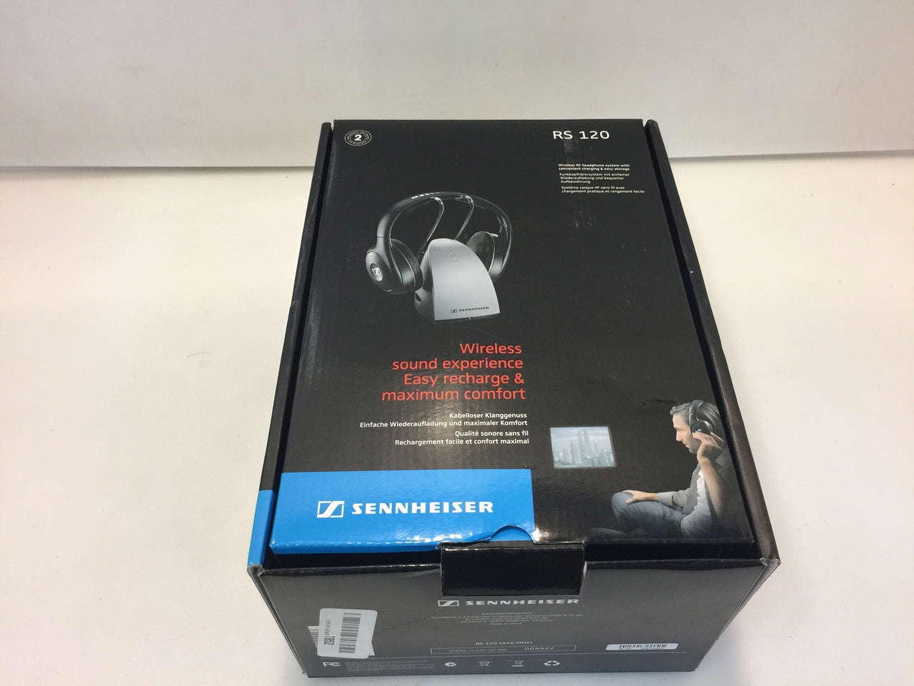 Sennheiser RS120 On-Ear Wireless RF Headphones with Charging Dock