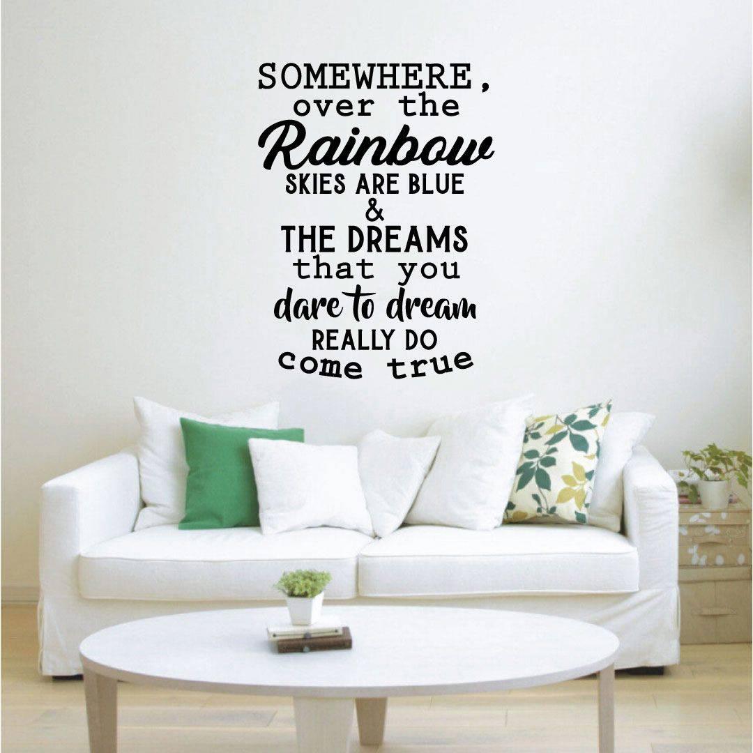 Inspirational Quote Vinyl Wall Sticker Decal - Dreams That You Dare To Dream