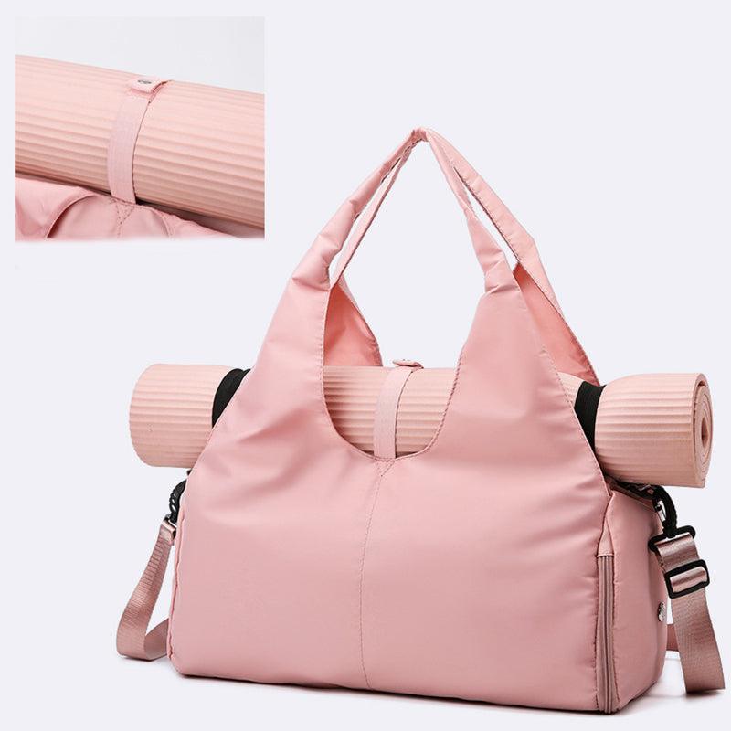 Women's Yoga Bag with Dry and Wet Separation for Sports and Travel