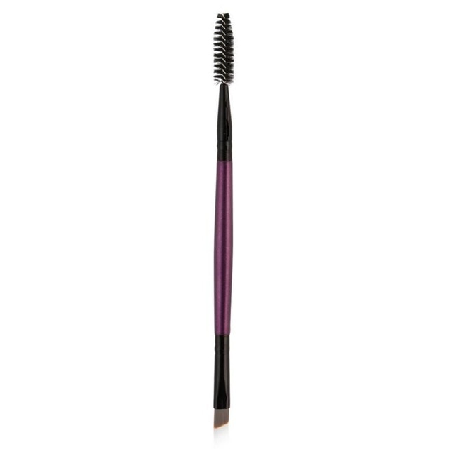 Pro Double Ended Eyebrow Eyelash Eyeliner Brushes - Beauty Makeup Tool with Single Liquid Eyeliner