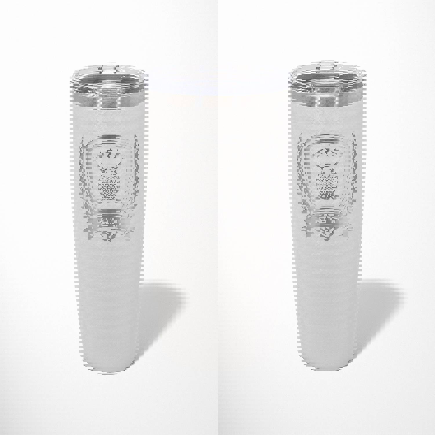 Personalized Golf Ball Dimpled Tumbler - 20 oz Engraved Travel Mug