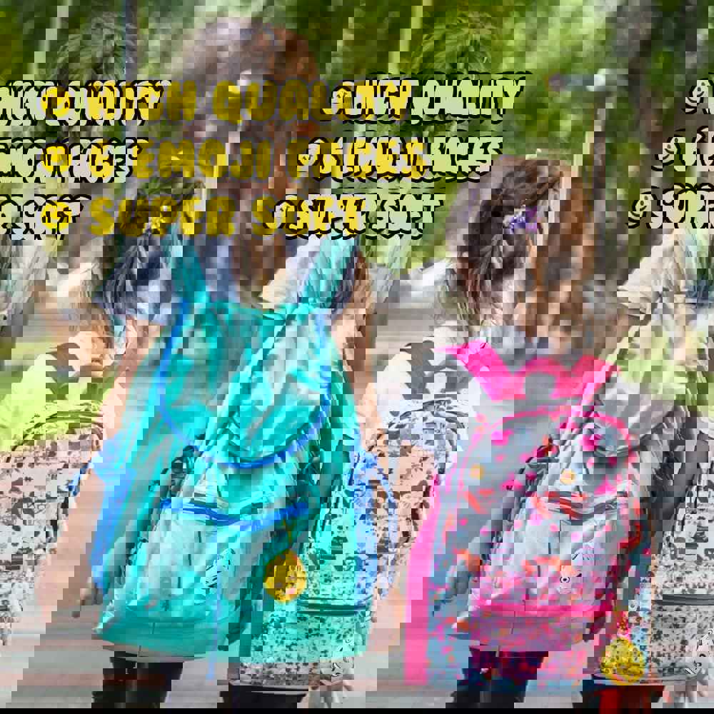 Plush Emoticon Dice with Clips, Set of 12 - Fun Keychain and Backpack Charms for Kids