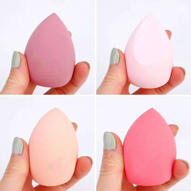 Kabliliutr 4pcs Makeup Blender Cosmetic Puff Sponge Set with Storage Box