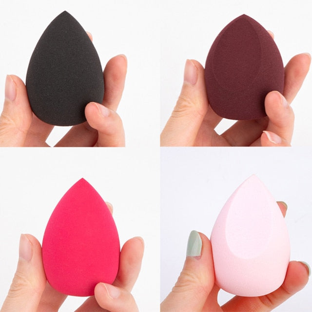 Kabliliutr 4pcs Makeup Blender Cosmetic Puff Sponge Set with Storage Box