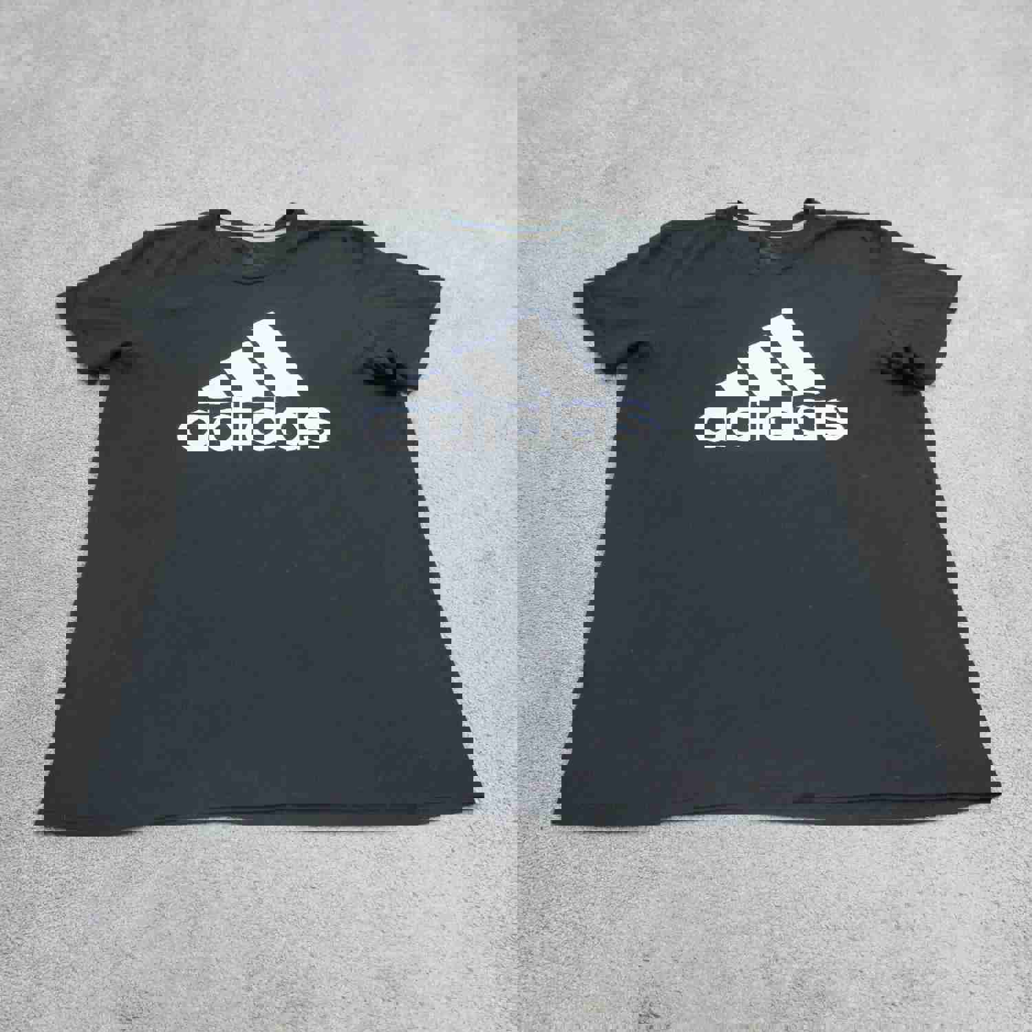 Adidas Men's 2XL Black Crew Neck Graphic Tee - Lightweight & Comfortable