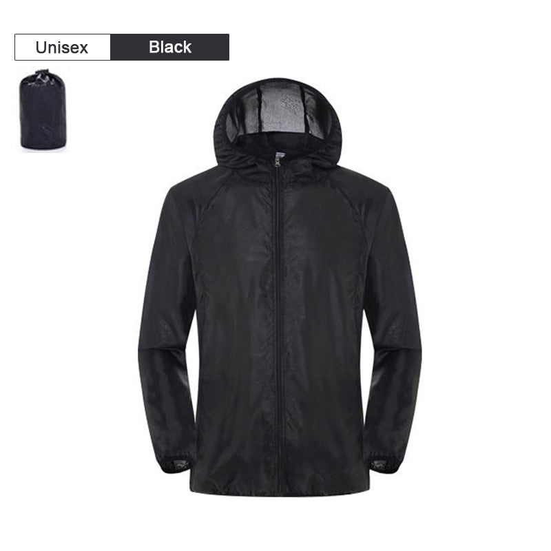Unisex Waterproof Hiking Jacket - Sun Protection & Windproof Outdoor Sports Coat
