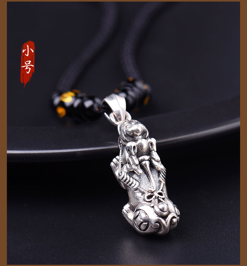 Kaiguang Silver Pi Xiu Pendant 925 Silver Unisex Necklace Pendant