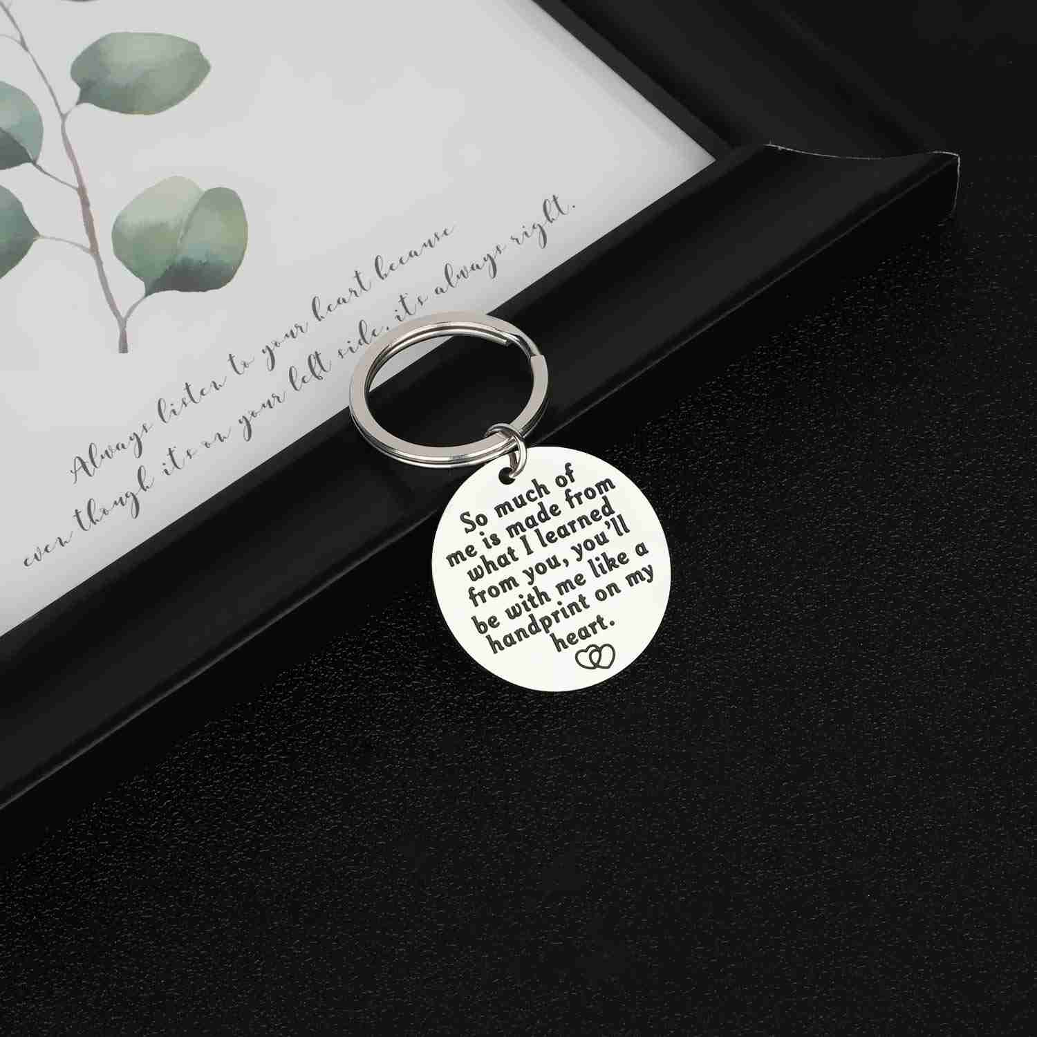 Teacher Appreciation Gift Keychain - Thank You Gift for Teachers, Women & Men - Birthday, Graduation, Valentines, Christmas, End of Year, Retirement Gift