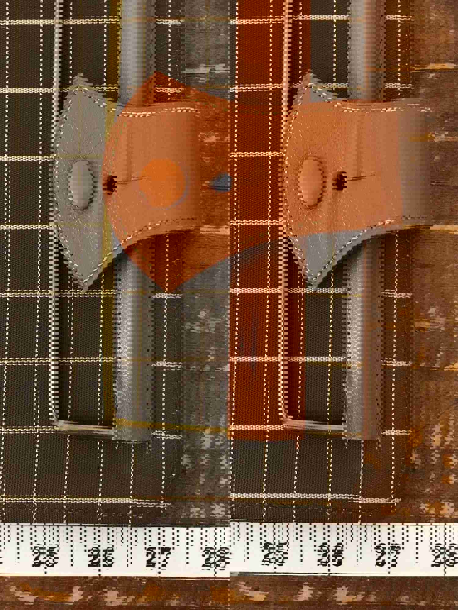 Vintage Leather Travel Tie Case - Caramel Brown, Gift for Him, Fathers Day, Traveler