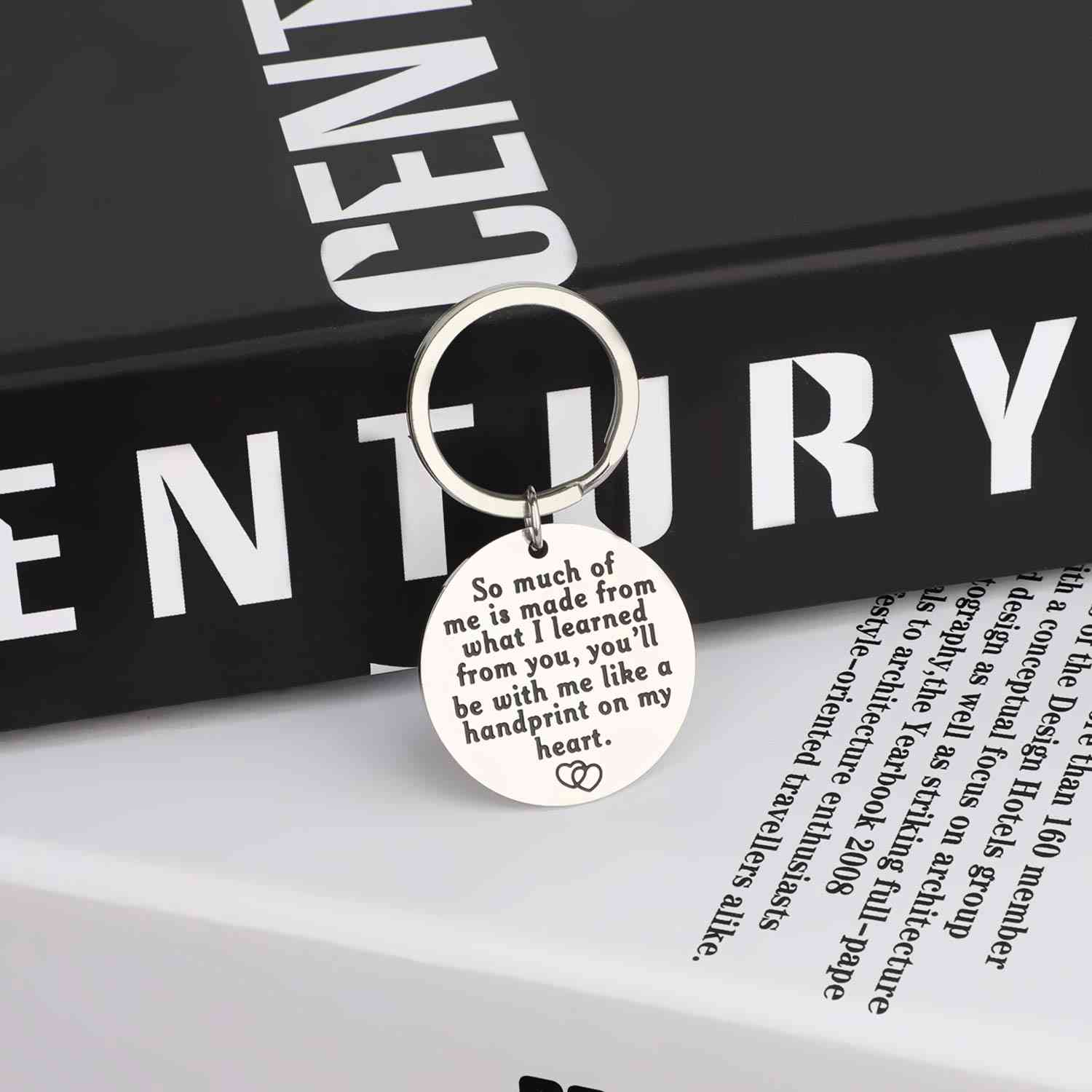 Teacher Appreciation Gift Keychain - Thank You Gift for Teachers, Women & Men - Birthday, Graduation, Valentines, Christmas, End of Year, Retirement Gift