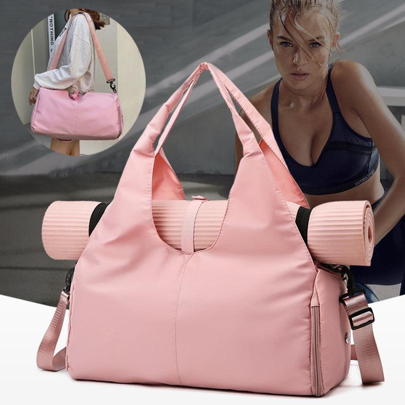 Women's Yoga Bag with Dry and Wet Separation for Sports and Travel