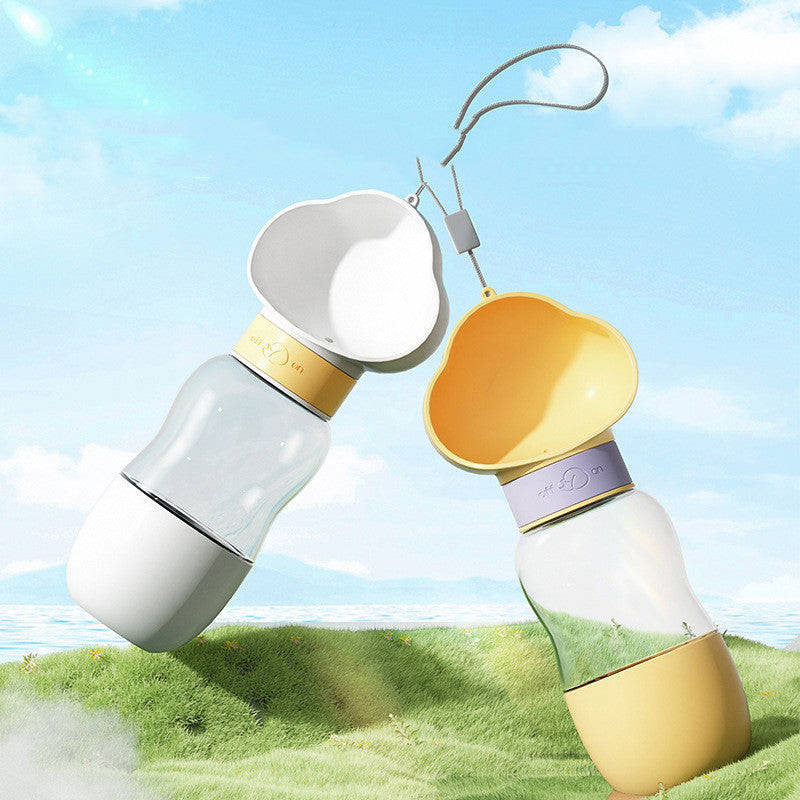 Portable Dog Water Bottle for Outdoor Walking - Twist and Turn Design