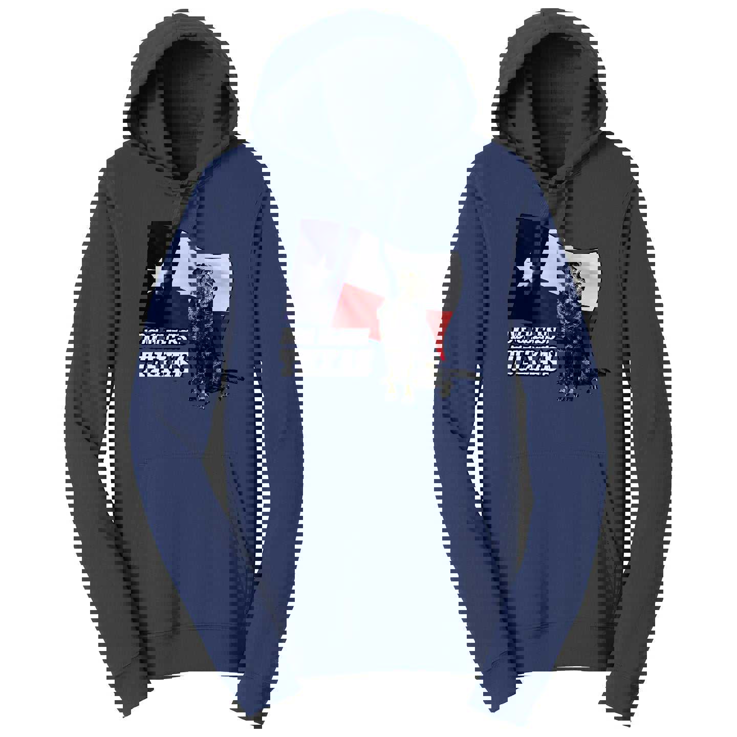 Dog Bless Texas Flag Lab - Adult Unisex Hoodie Sweatshirt