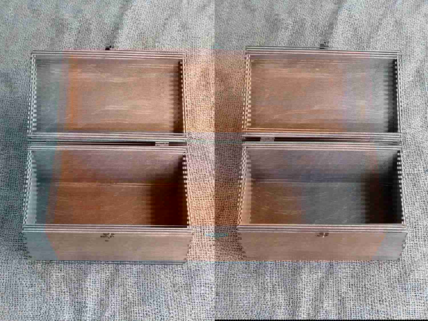 Custom Engraved Wine Box - Personalized Anniversary Gift for Couples