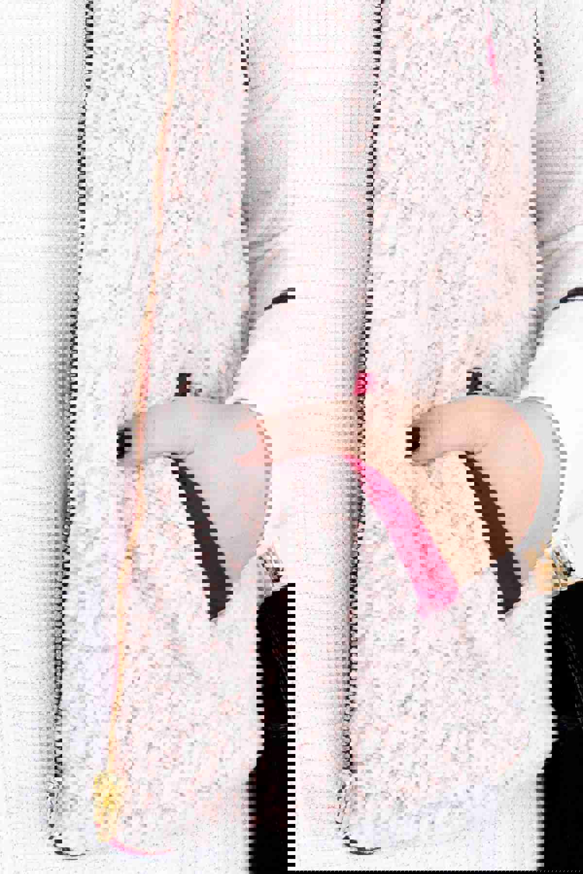 Never Give Up Wine Red Vest - Reversible Sherpa Lining