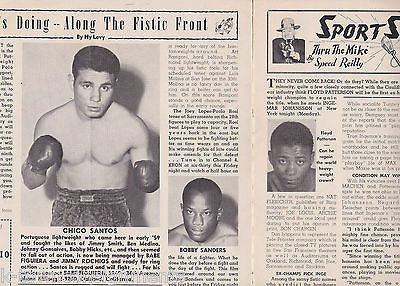 FLOYD PATTERSON EMILIO FLORES REFEREE VINTAGE BOXING MAGAZINE JUNE 1960