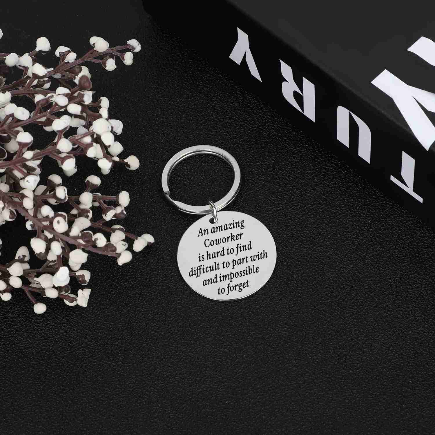 Coworker Leaving Retirement Gift Keychain for Women Men - Appreciation Farewell Jewelry