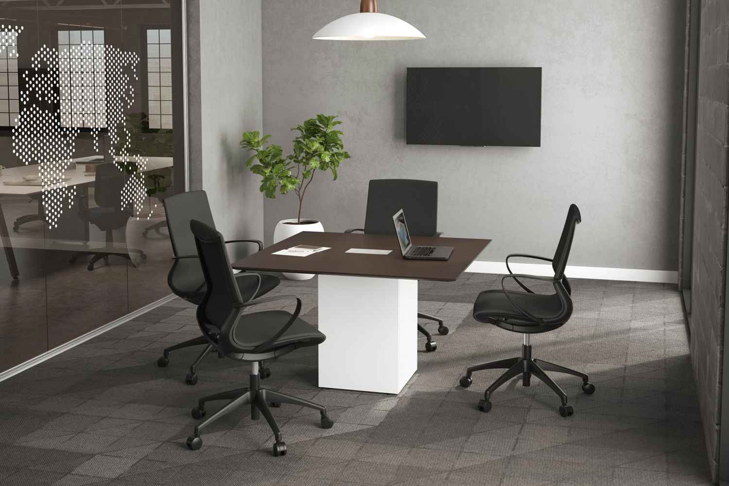 Empresario Laminate Square/Rectangular Conference Table