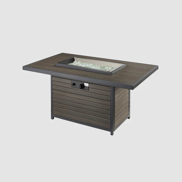 Outdoor Greatroom Company Brooks Rectangular Gas Fire Pit Table
