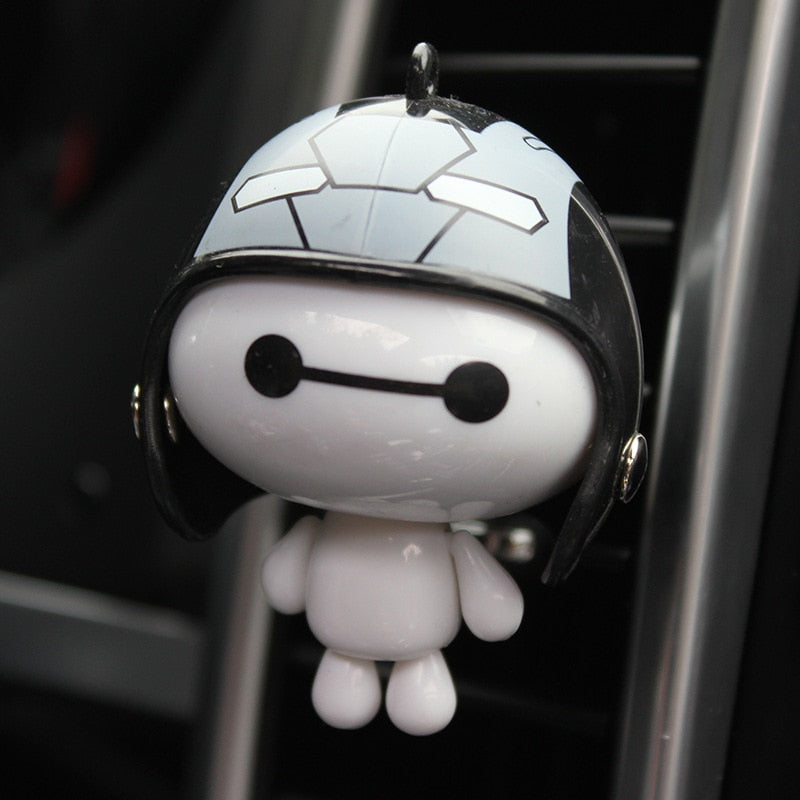 Helmet Baymax Car Vents Perfume Clip Air Freshener - Automobile Interior Fragrance Decoration