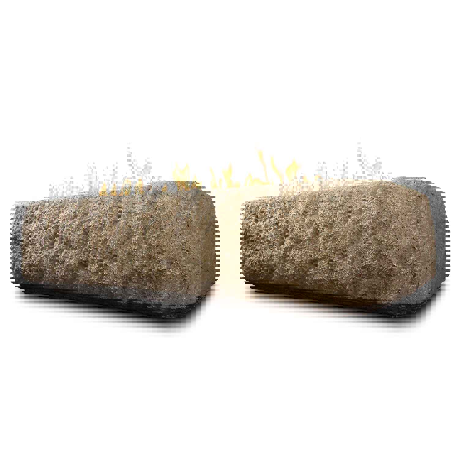 Real Flame Antique Stone Rectangle Fire Pit