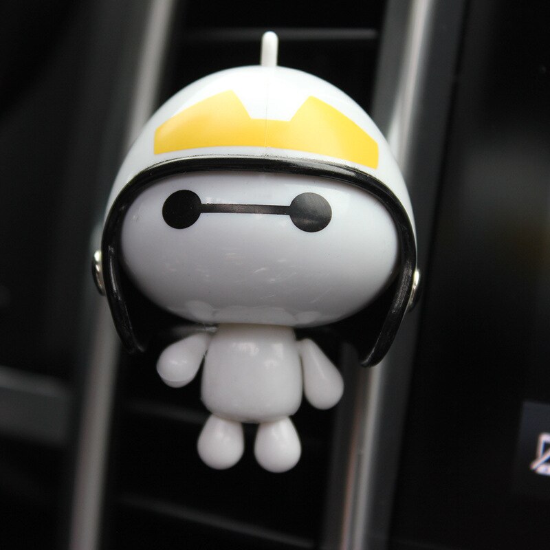 Helmet Baymax Car Vents Perfume Clip Air Freshener - Automobile Interior Fragrance Decoration